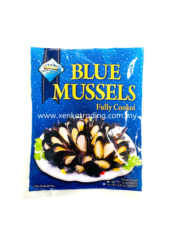 Crown Ocean Seafood Frozen Blue Mussels  海王冠淡菜 1kg