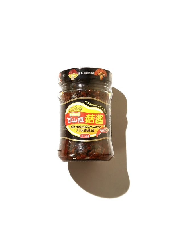 BaiShanZu XO Mushroom Sauce 百山祖菇酱 210g - Authentic SzeChuan 麻辣味