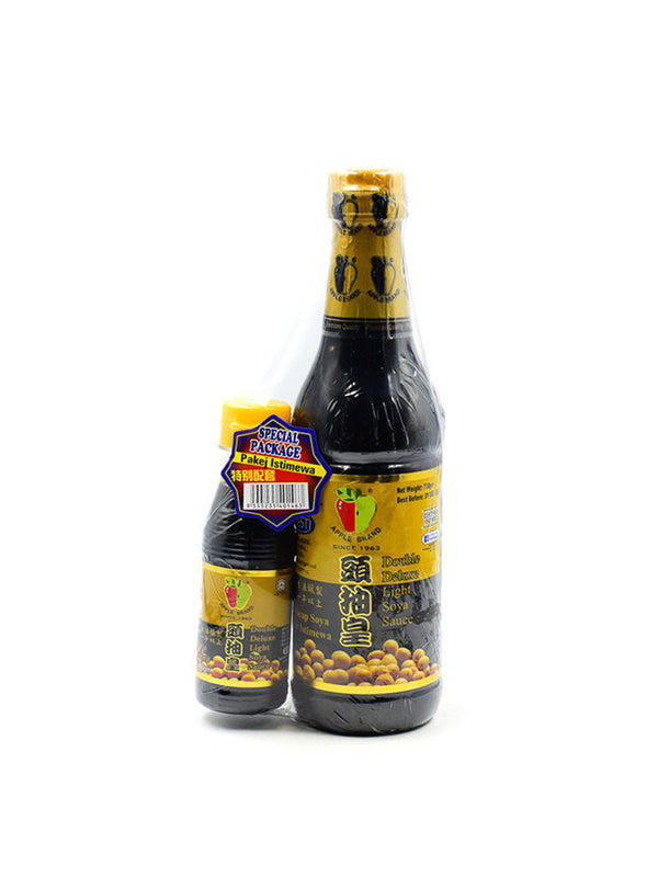 Apple Brand Double Deluxe Light Soy Sauce 頭抽皇 - Special Package