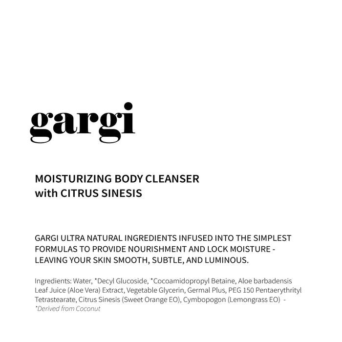 Gargi Moisturizing Body Cleanser with Citrus Sinesis