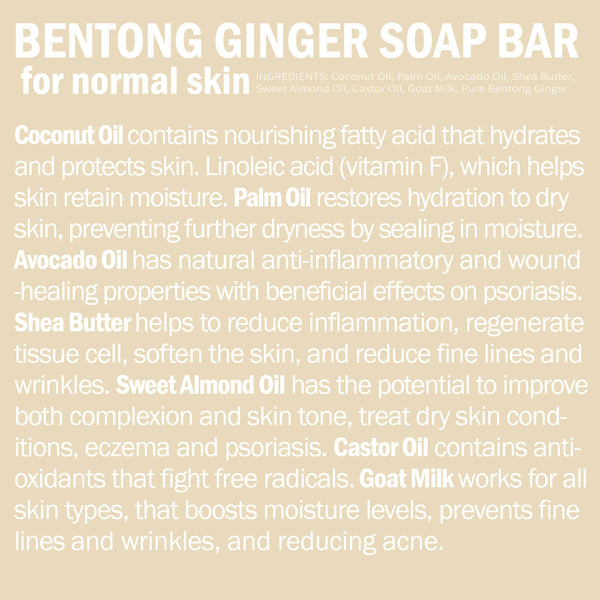 Bentong Ginger Soap Bar (Normal Skin)