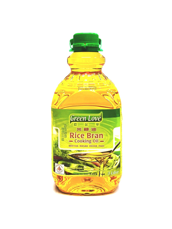 Green Love Rice Bran Cooking Oil - 3 ltr