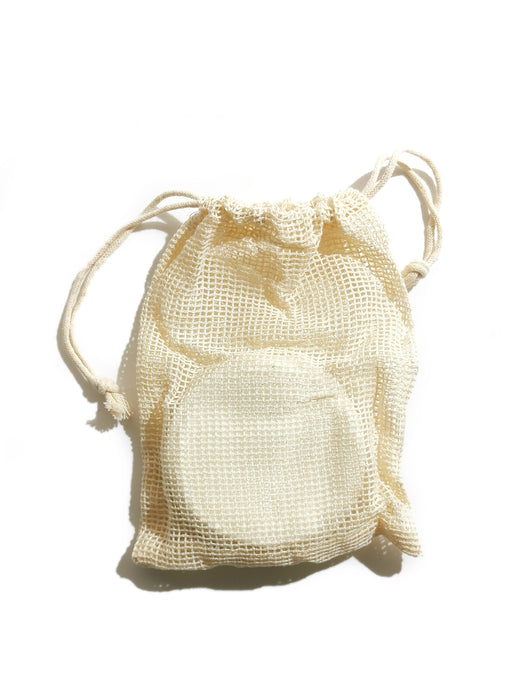 Reuseable Bamboo Fiber Cotton pad (10 pcs) + Mesh Bag