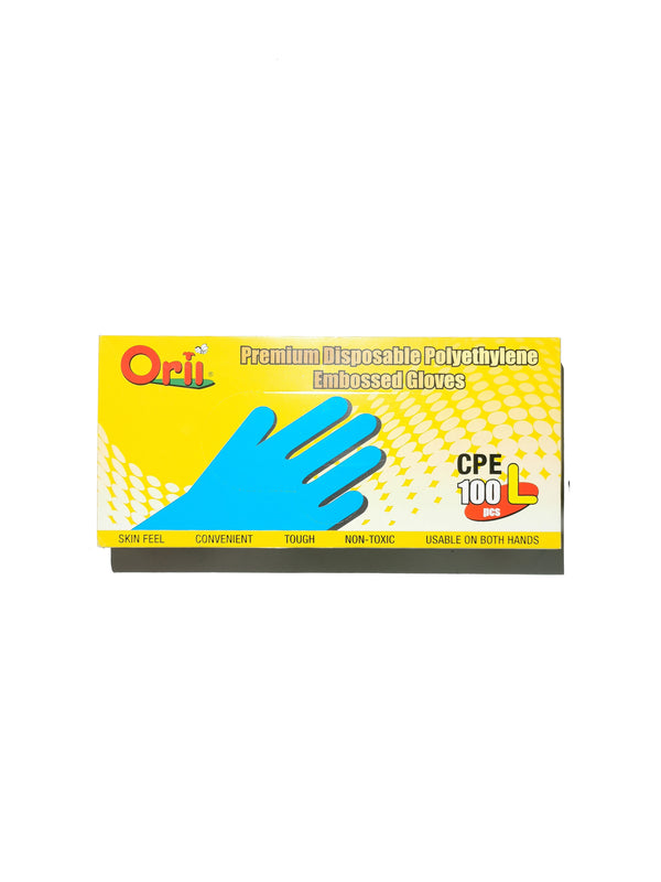 Premium Disposable Polyethylene Embossed Skin Feel Gloves 塑料手套 - 100pcs