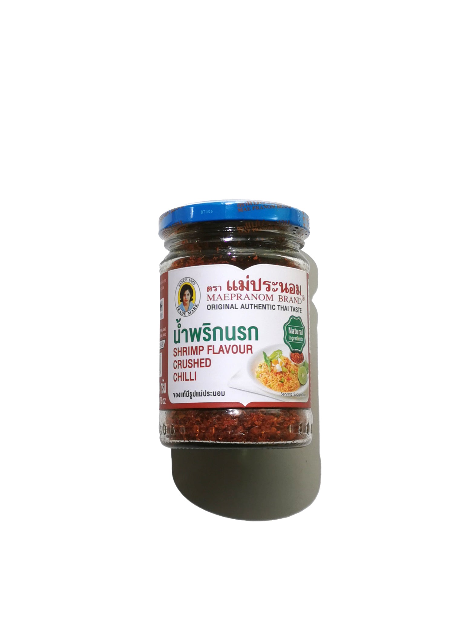 Maepranom Shrimp Flavour Crushed Chilli 媽巴儂地獄辣醬 - 134g