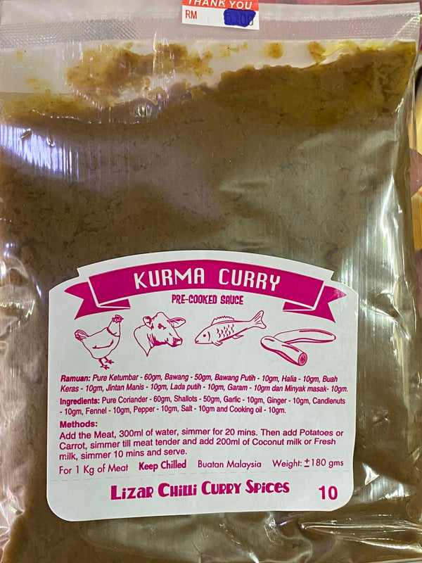 Lizar Kurma Curry Paste 姑媽醬