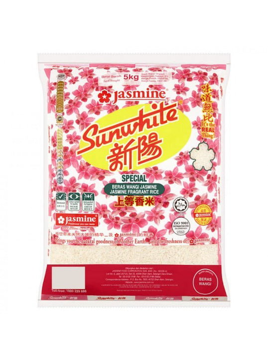 Jasmine AAA Sunwhite Fragrant Rice 新陽香米 5kg