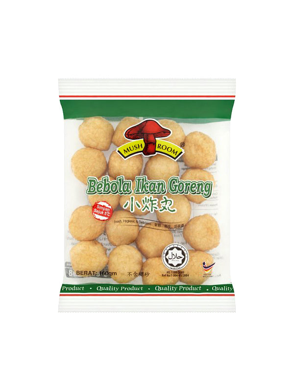 Mushroom Brand Fried Fish Ball - Small 小炸丸 - 160g